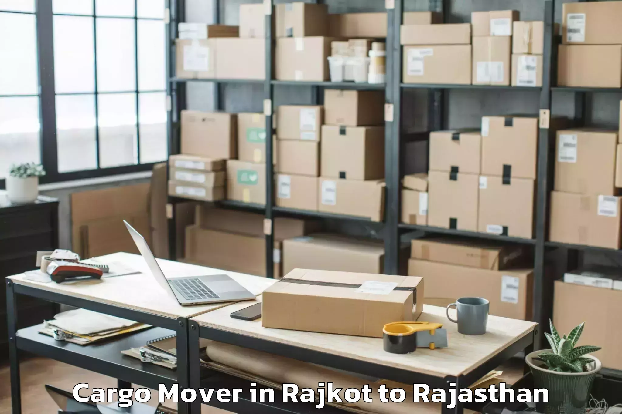 Easy Rajkot to Jayoti Vidyapeeth Womens Unive Cargo Mover Booking